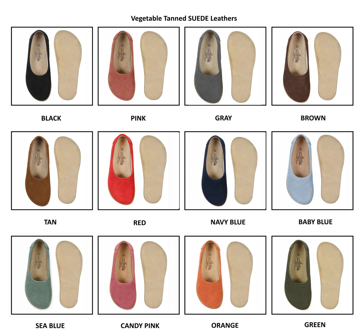 Suede Barefoot Ballet Shoes – Classic Sole — Leather Sole – Black
