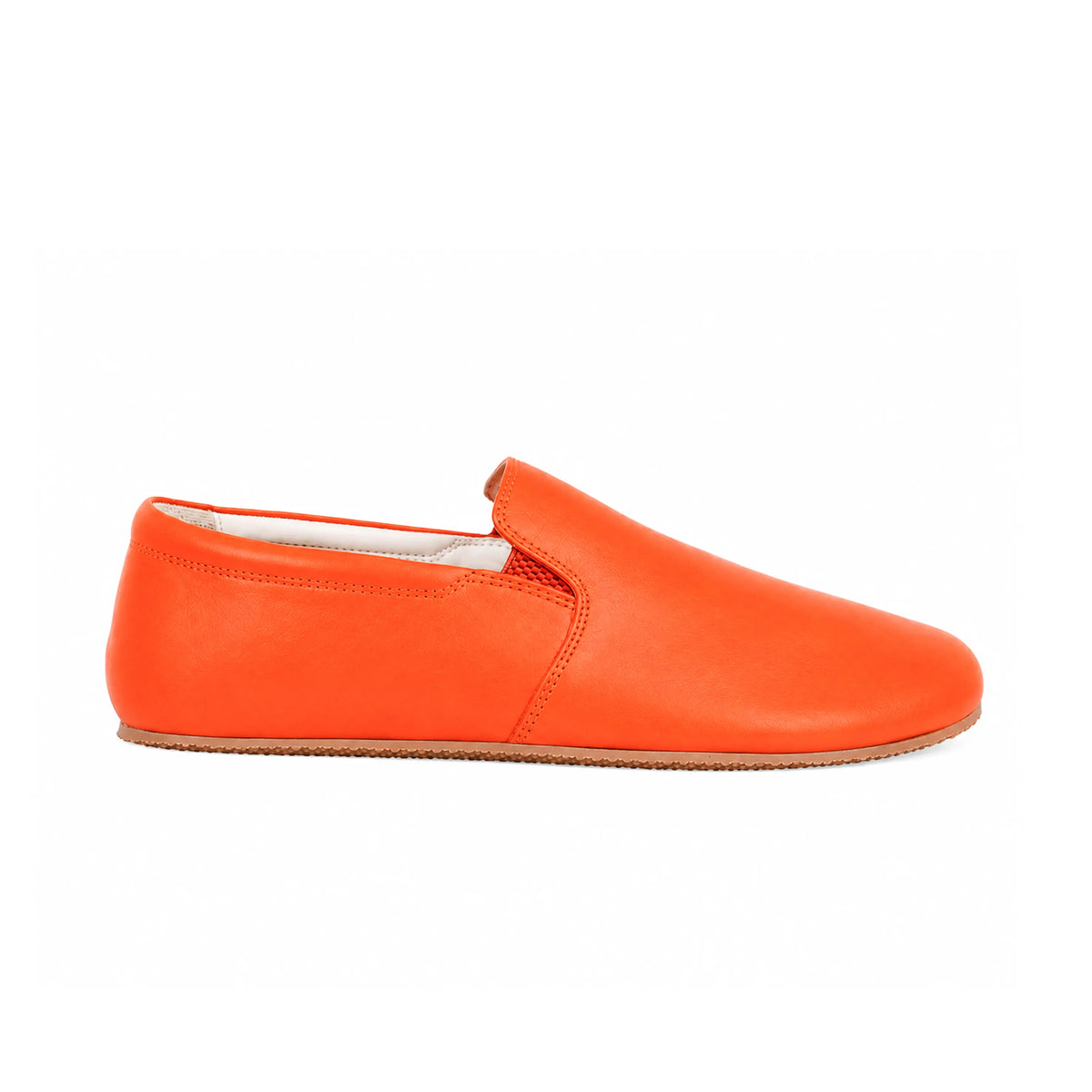 Smooth Barefoot Slip-On Shoes – Rubber Sole – Orange