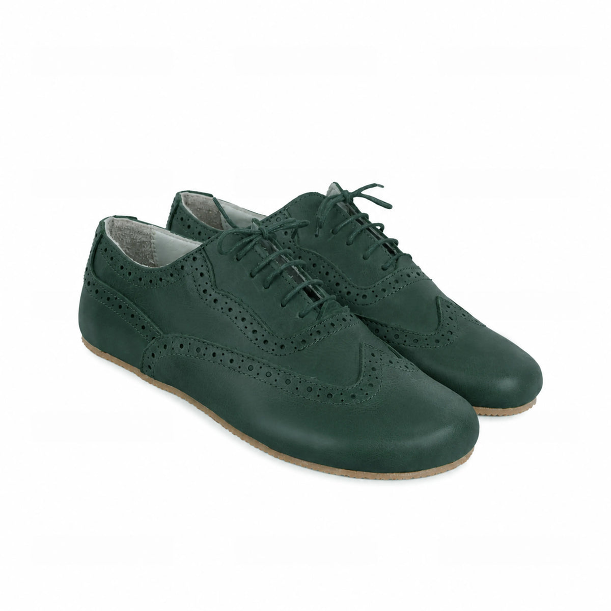 Smooth Barefoot Moccasin Shoes – Rubber Sole – Green