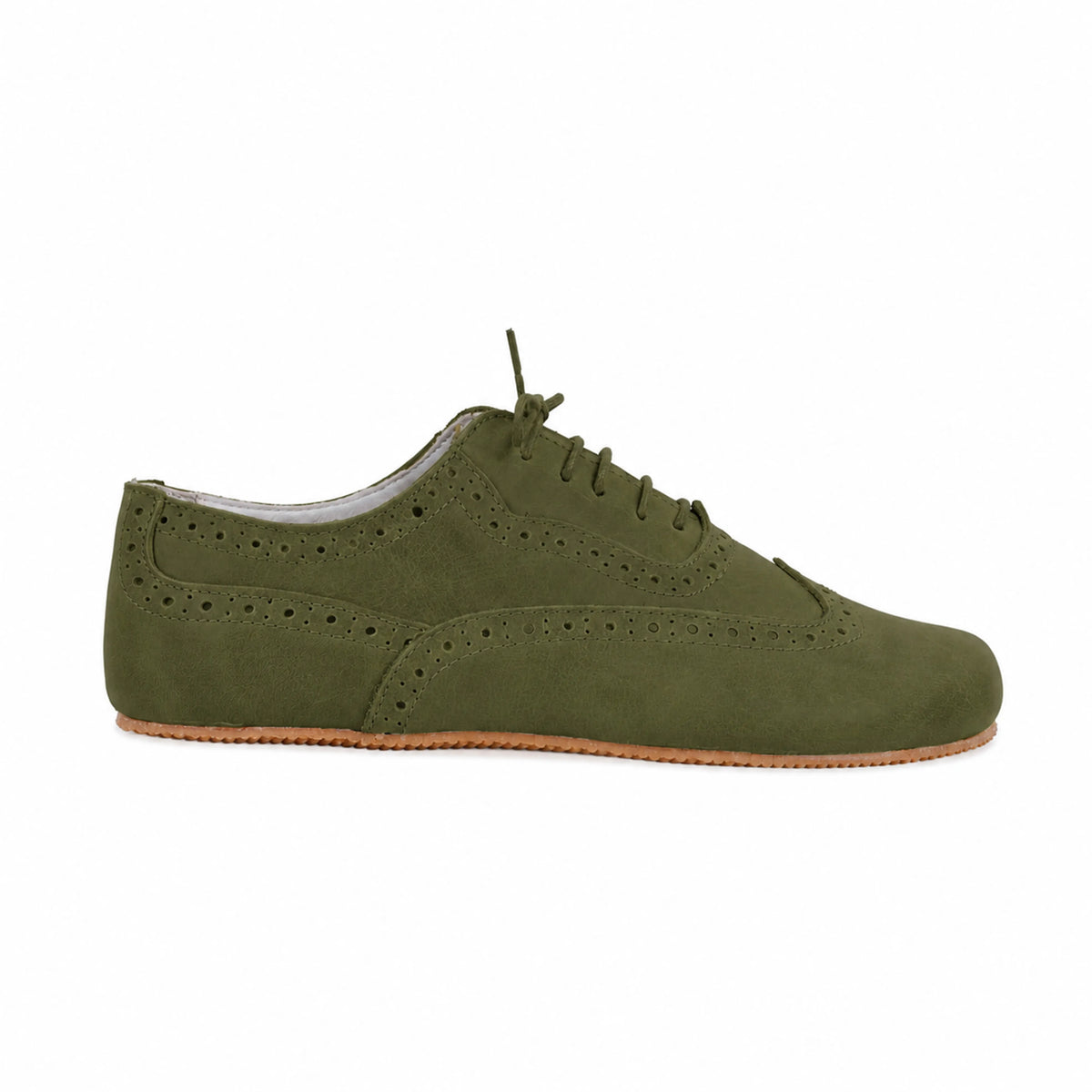 Nubuck Barefoot Moccasin Shoes – Rubber Sole – Green