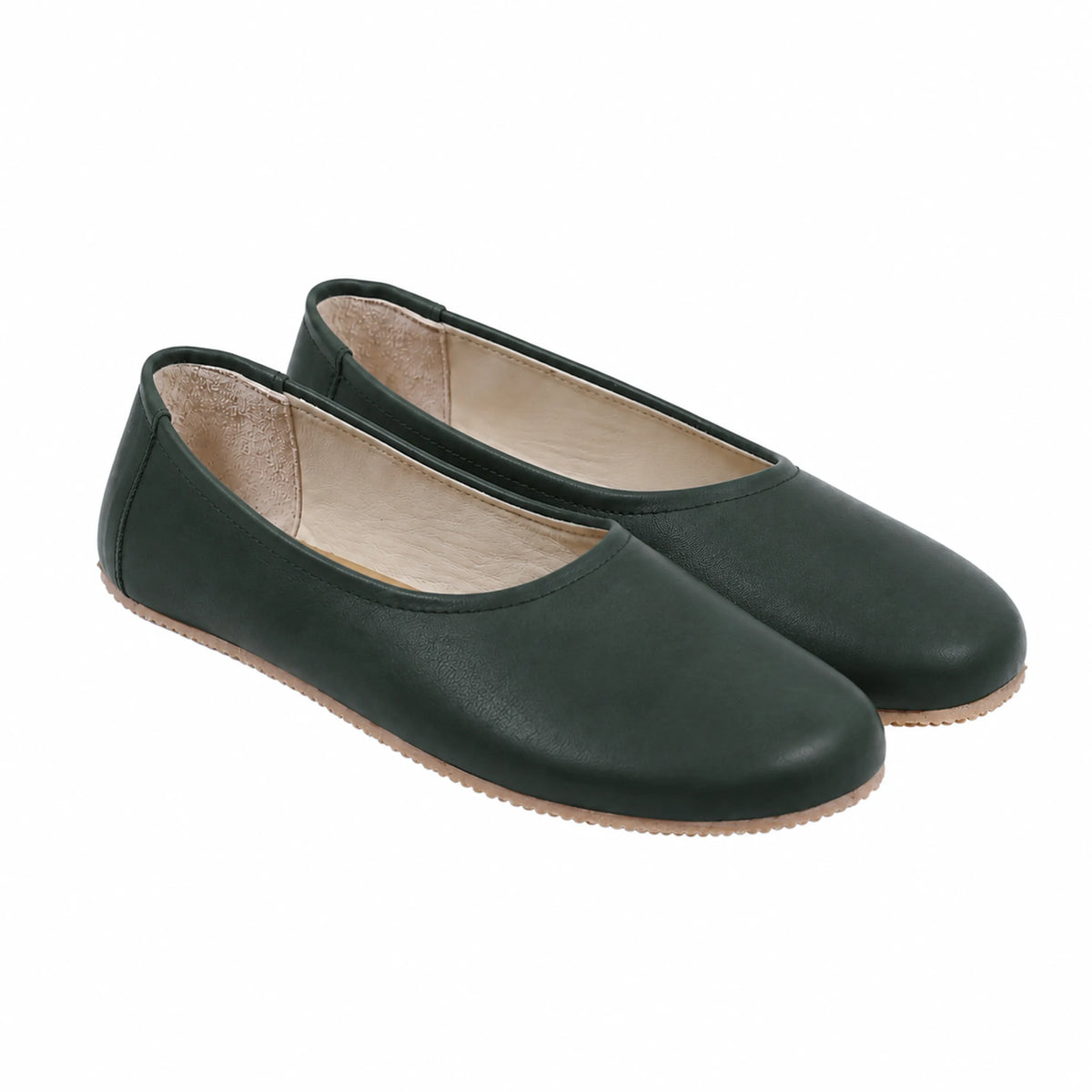 Smooth Barefoot Ballet Shoes – Rubber Sole – Green