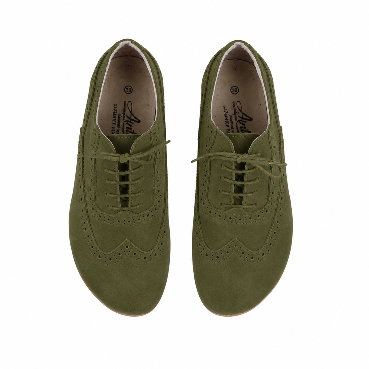 Nubuck Barefoot Moccasin Shoes – Rubber Sole – Green
