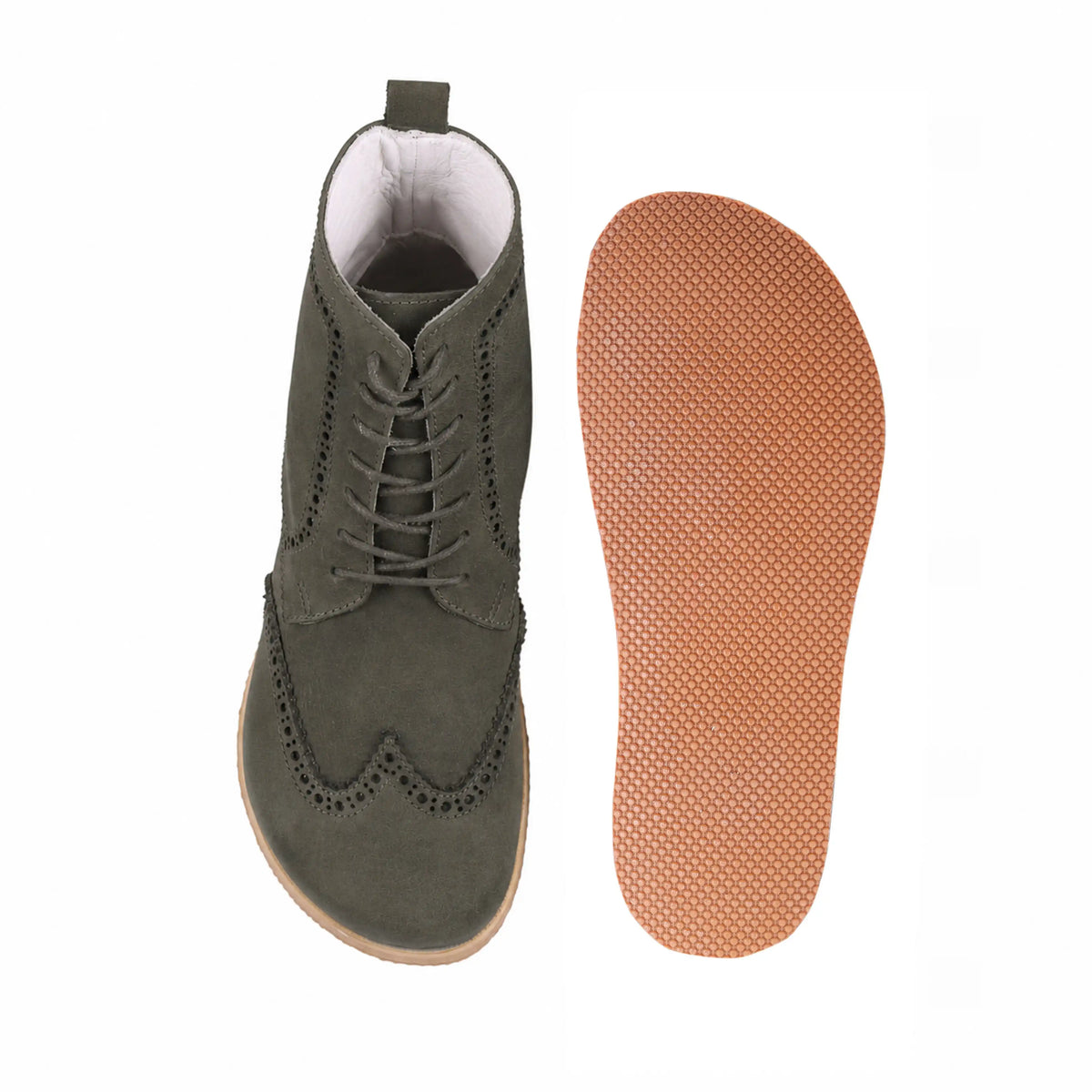 Suede Barefoot Moccasin Boots Shoes – Eva Outsole – Green